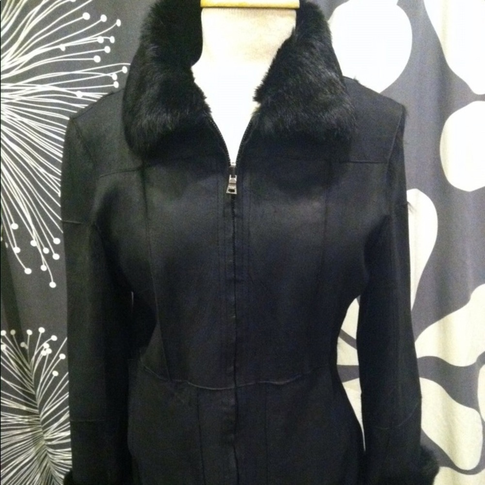 Andrew Marc Rabbit Fur jacket - Picture 1 of 8